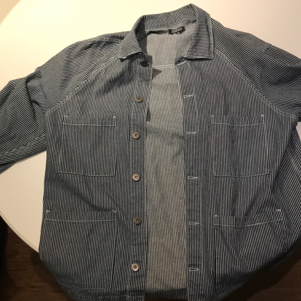 Elwood pinstripe denim jacket